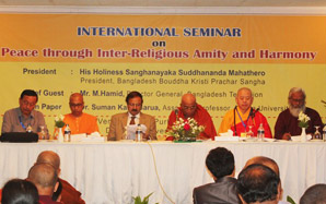 中佛协代表团出席孟加拉国国际和平会